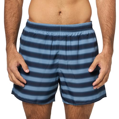 Lacoste Men's Standard Striped Swim Trunks