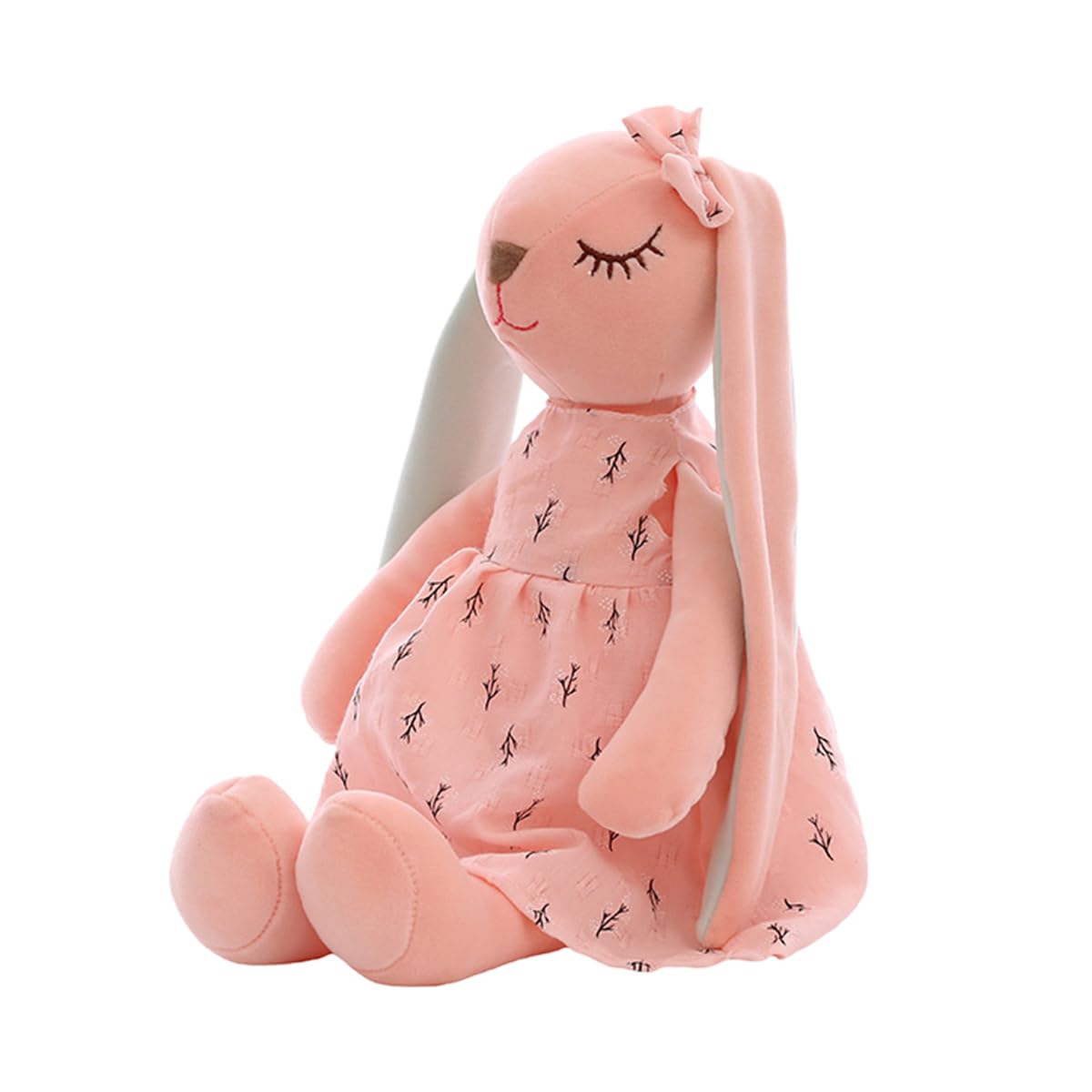ZOOMPIL Rabbit Plush Toys, Plush Bunny Doll, 35cm Rabbit Cuddly Toy for Children, Stuffed Animal for Cuddling & Playing, Gift for Boys and Girls (Pink)