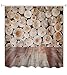 A.Monamour Tenda da Doccia Impermeabile in Poliestere Tessuto Pile di Tronchi di Legno Porta Pavimento Grunge Fienile Assi 3D Antimuffa Lavabile Resistente Tende per Doccia Tenda della Vasca da Bagno