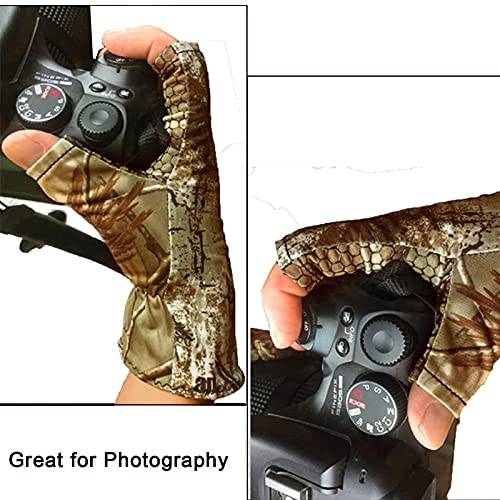 QualyQualy Angelhandschuhe Jagdhandschuhe Tarnhandschuhe Geschenk Angler Handschuhe zum Angeln Jagd Fotografie Angel… – Bild 5