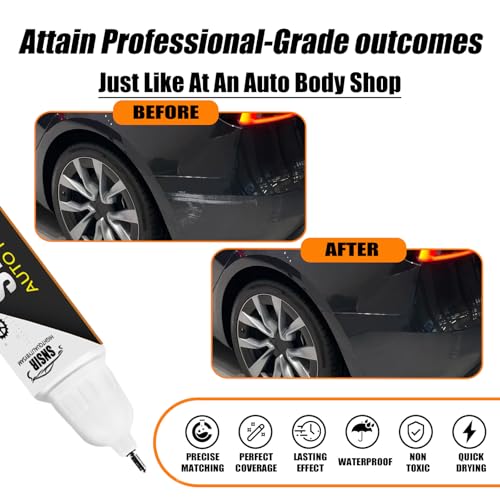 Image of Car Touch up Paint(Stealth Grey(PN01)) Compatible with Tesla Model Y /3 /X /S, Car Paint Pen Scratch Repair Two-In-One Touch Up Paint, Premium Car Scratch Remover for Deep Scratches