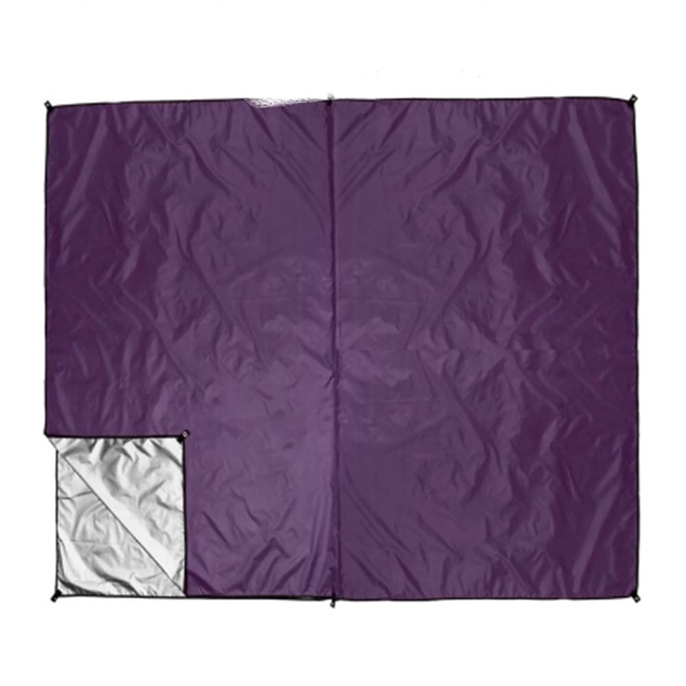 Lona impermeable de 10 x 10 pies, lona de campaña de la mosca de la lluvia, hamaca de la mosca de la lluvia, alfombra de picnic y playa, huella y sombrilla, senderismo