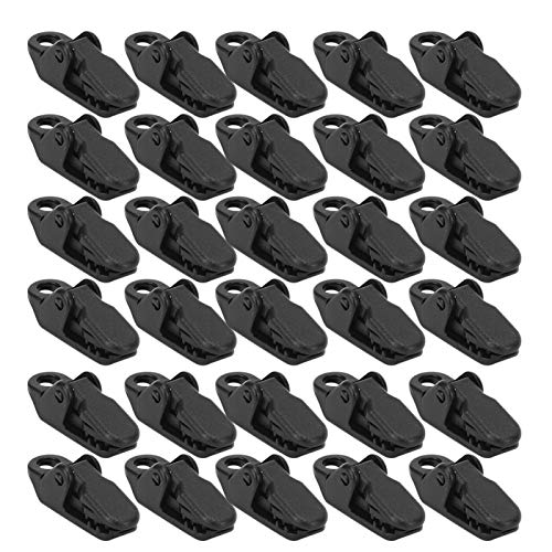Tarp Clips 30pcs, Reusable Tarp Clips Heavy Duty Lock Grip Tent Awning Clamp Teeth Shaped Canopy Clip Tarp Clamps for Outdoor Camping, Swimming Pool Covers, Boat Canopies