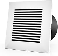 AC Infinity 4-Inch Wall Mount Duct Grille Vent - Paintable, Adjustable Damper for HVAC Ventilation & Exhaust