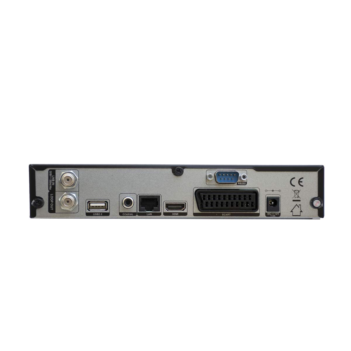 Viark Sat - Digitaler Satellitenempfänger Full HD DVB-S2 Multistream H.265, mit LAN, USB WiFi Antenne und CA Kartenleser