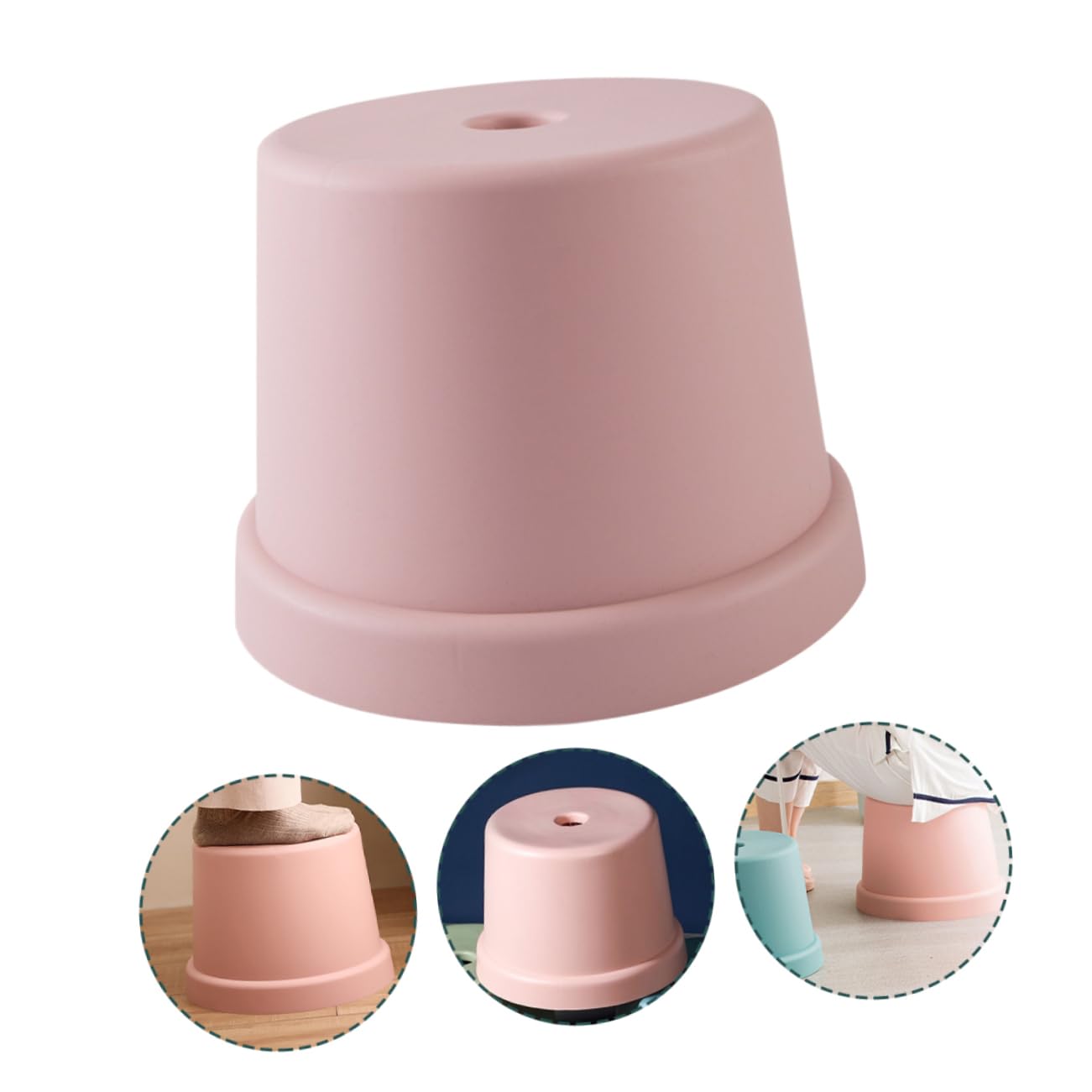 Sgabello Antiscivolo Per Ragazzo Ragazza Plastica Sgabello Da Sedere Leggero e Impilabile Design Compatto Per Bagno e Cucina Resistente e Stabile