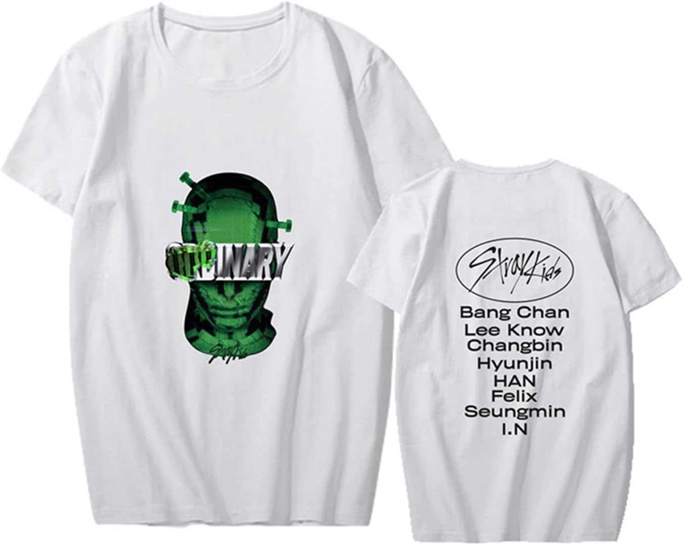Stray Kids Merch Tshirt New Album Oddinary Jisung Felix Hyunjin Woojin Minho Changbin Tee Unisex Top