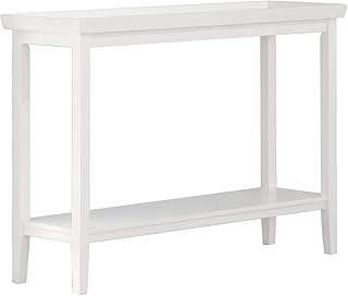 Convenience Concepts Ledgewood Console Table with Shelf, White