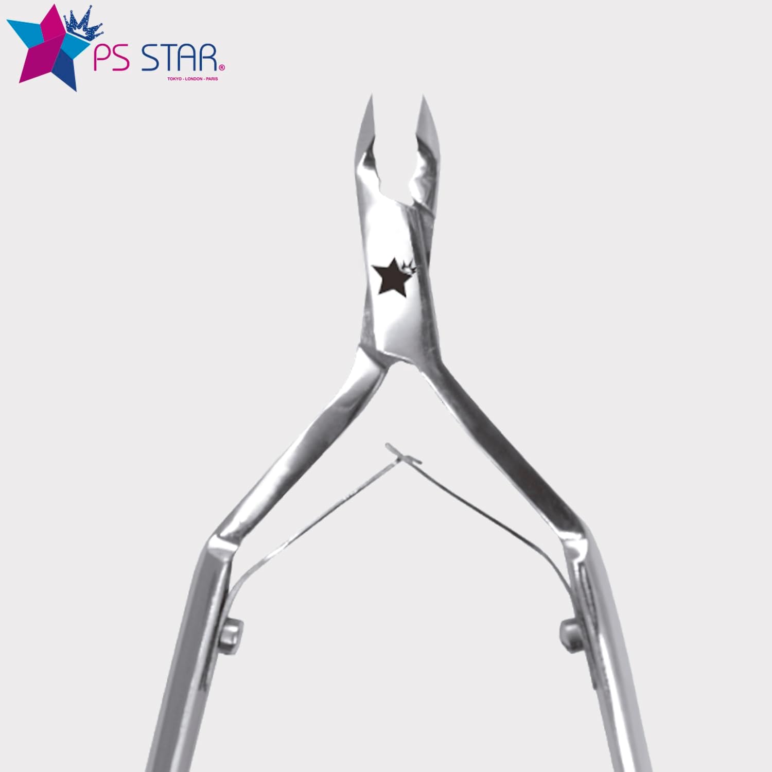 Professional Cuticle Nippers - Ps Star PRO 790P - Precision Surgical Grade - Cobalt Stainless Steel Cuticle Trimmer - Double spring, 6mm Jaw (Full Jaw) - Professional hand Sharpened