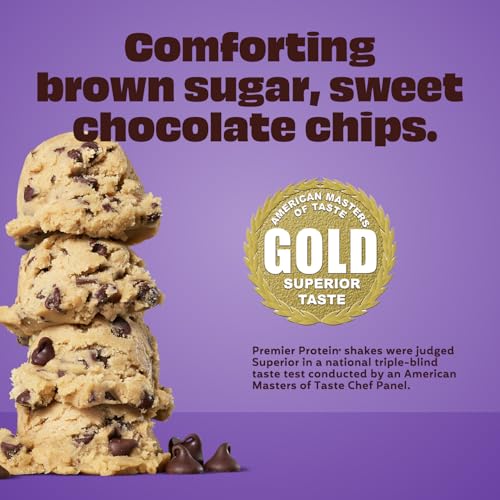 Image of Premier Protein Shake, Cookie Dough, 30g Protein, No Added Sugar, 24 Vitamins & Minerals to Support Immune Health, 11 fl oz, 4 Pack