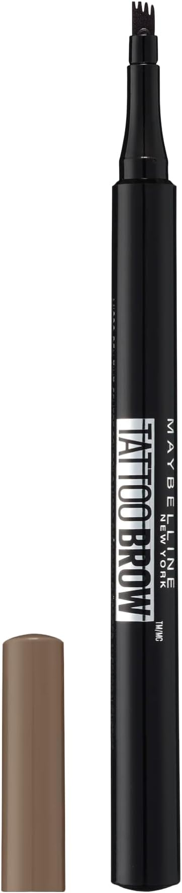 Tattoo Brow Micro Eyebrow Microblading Eyebrow Pen Tint, Deep Brown, Packaging may vary