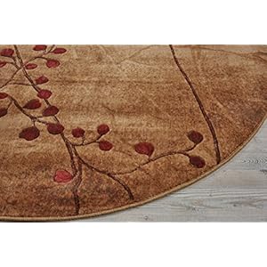 Nourisonsomersetrusticlatte79xroundarearugeasycleaningnonsheddingbedroomlivingroomdiningroomkitchen8round  Urban Country Home Decor Nourison somerset rustic latte 79 x round area rug easy cleaning non shedding bed room living room dining room kitchen 8 round  urban country home decor