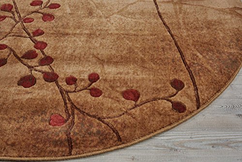 Nourisonsomersetrusticlatte79xroundarearugeasycleaningnonsheddingbedroomlivingroomdiningroomkitchen8round  Urban Country Home Decor Nourison somerset rustic latte 79 x round area rug easy cleaning non shedding bed room living room dining room kitchen 8 round  urban country home decor