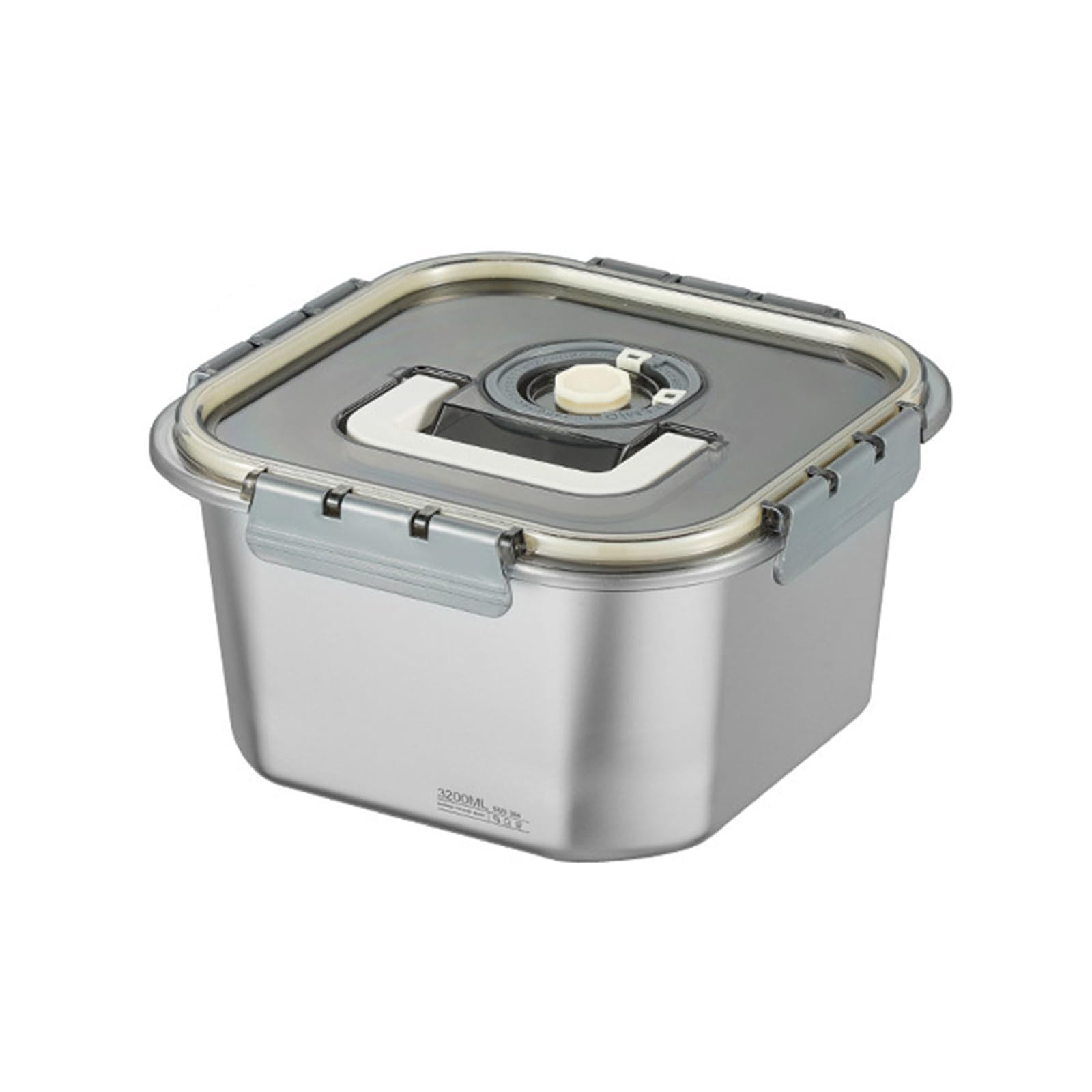 MICFENY Large Food Storage Container Convenient Stainless Steel Food Storage Box Freshness Case for Everyday Use
