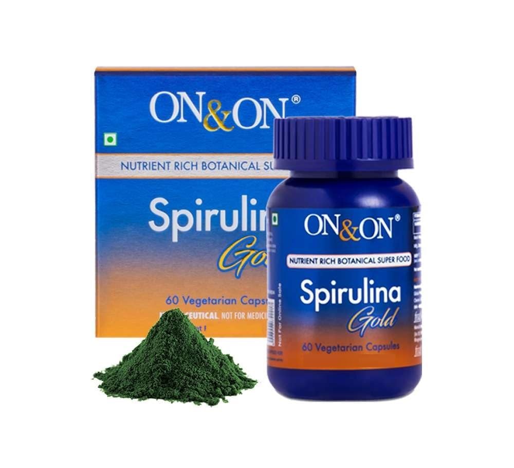 On&On Spirulina Gold Vegetarian Capsules, 60N 100% Pure KALONJI EDIBLE OIL 100ml