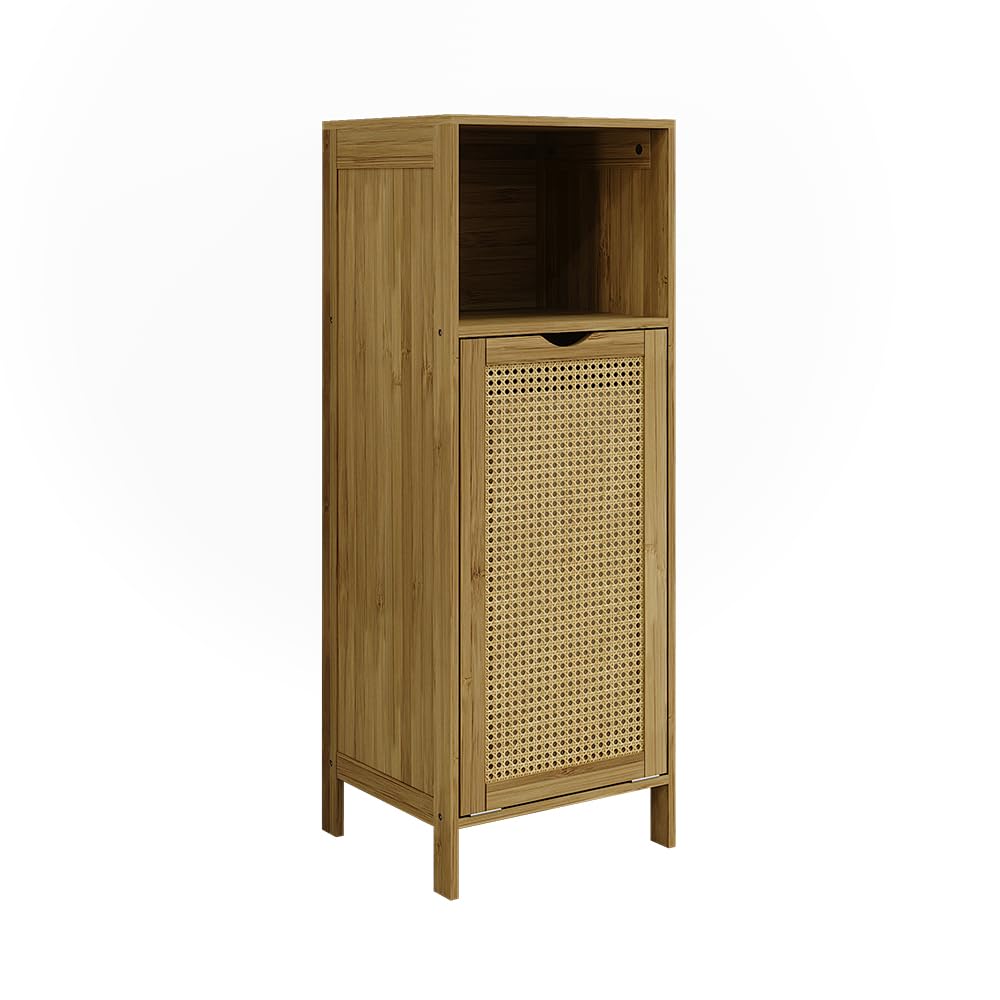Badkamerkast Boksereys 180x35x35 cm naturel [en.casa