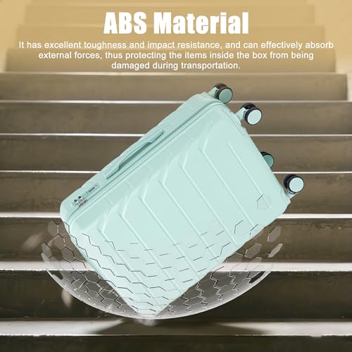 Image of 28 Inch ABS Hard Shell Large Luggage With Combination Lock and Side Hooks, Blue