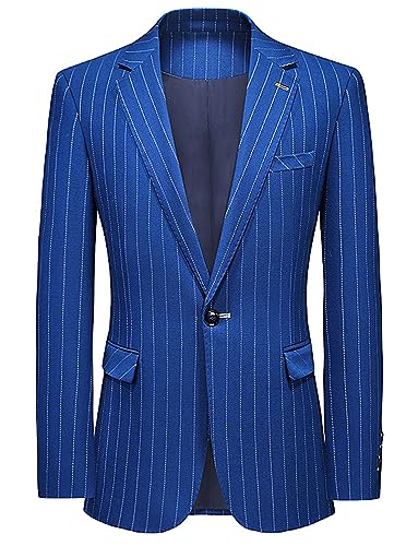 Blazer rayé à un bouton Ulnomio veste de costume haut de gamme