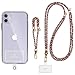 Sinjimoru Cordino Universale per Cellulare, cordini Collo/Polso per Telefono, Regolabili, per attaccare Il Telefono (Confezione da 2). Sinji Strap, Bordeaux Mix