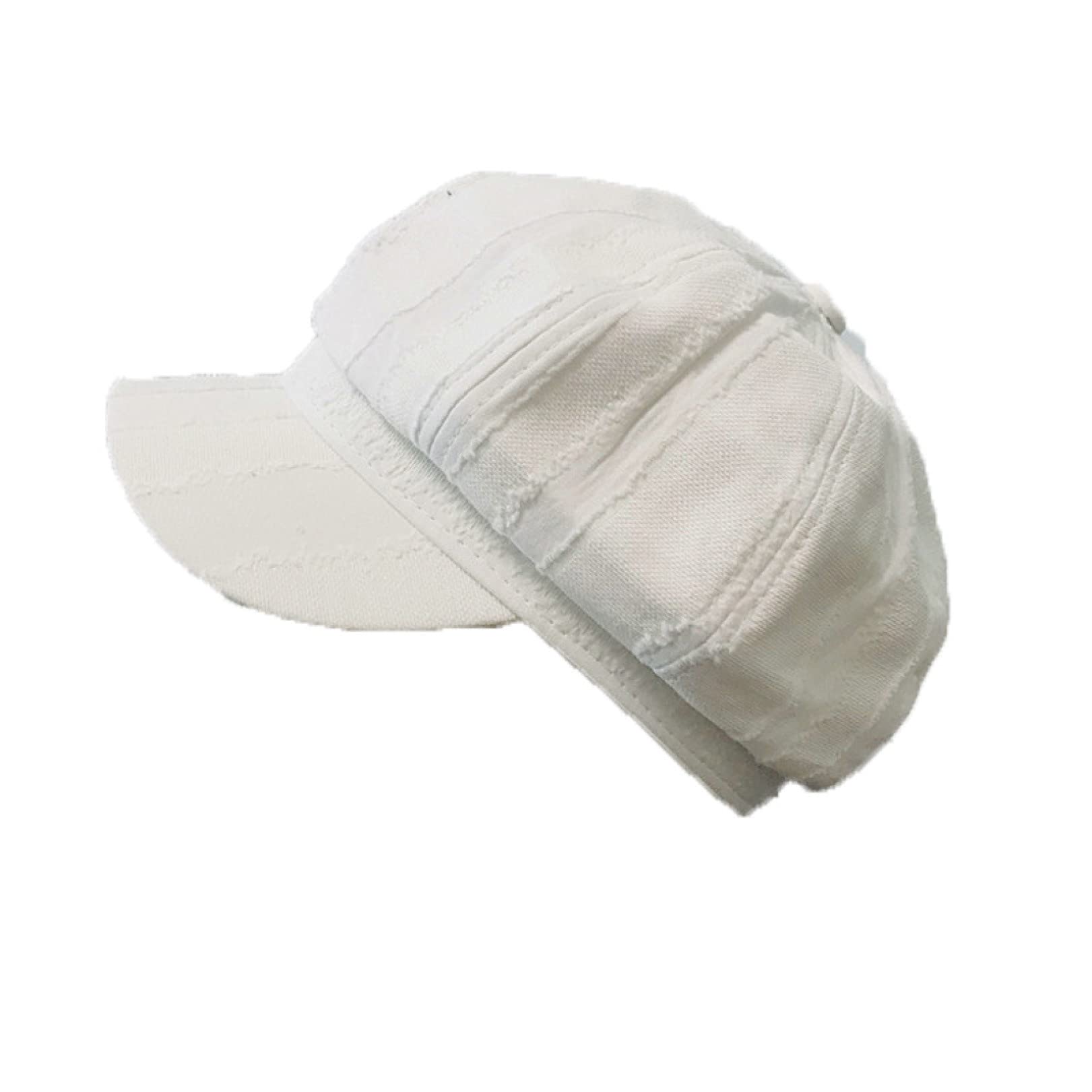 ACOGOFrench Beret Retro Visor Breathable Beret Peaked Hat Solid Forward Cap Leisure Newsboy Caps Slouchy Octagonal Hats