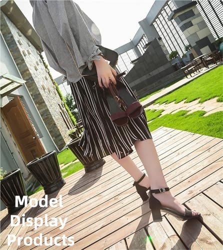 Women's High Heel Sandals 2.8IN Chunky Block Heels Open Toe Ankle Strap Pump Shoes For Wedding Party2