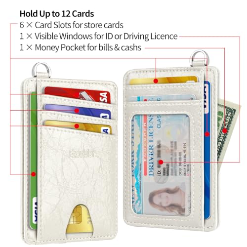 Image of Slim Minimalist Front Pocket Wallet, RFID Blocking Credit Card Holder Wallet with Integrated D-Shackle for Men Women