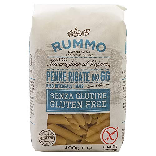 Penne Rigate Rummo Sans Gluten au bronze de qualité supérieure pour une cuisson al dente parfaite
