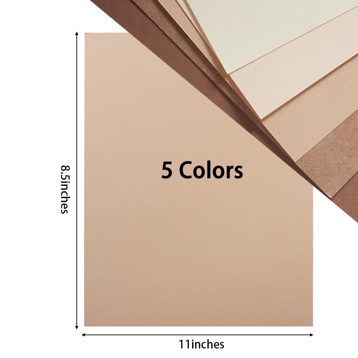30 hojas de papel de cartulina de 8.5 x 11 pulgadas, 250 g/m², tarjetas de papel grueso para fiestas de cumpleaños, invitaciones y decoración de manualidades (marrón)