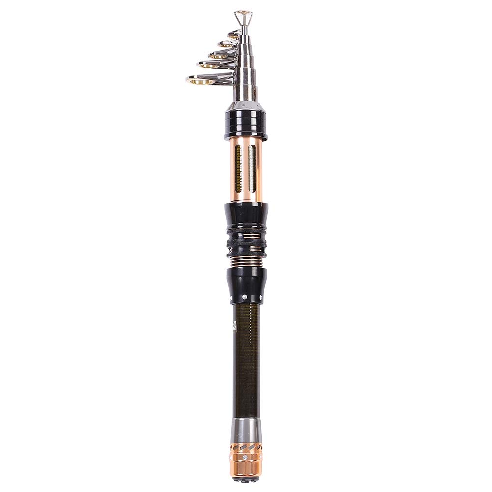 Dioche Wędka teleskopowa, Protable Carbon ultra krótka sekcja Mini Sea Fishing Pole