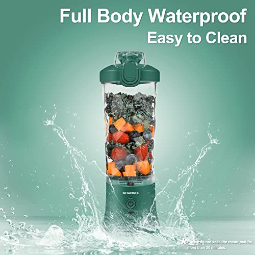 Portable-Blender-Personal-Size-Blender-for-Shakes-and-Smoothies-with-6-Blades-Mini-Blender-20-Oz-for-KitchenHomeTravelGreen