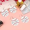 Personalized Baseball Earrings