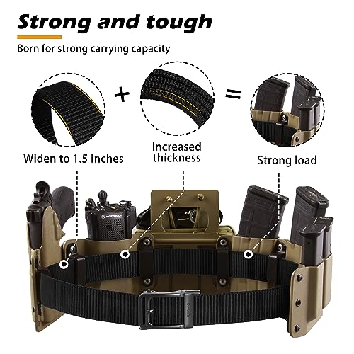 JUKMO Men's Ratchet Tactical Belt, 1.5