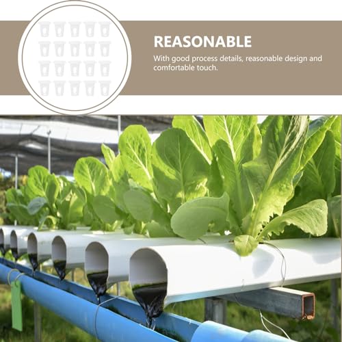 YARNOW House Plants Indoors 100 Pcs Garden Mesh Net Pot Slotted Hydroponic Basket Net Cups Plant Nursery Pots for Hydroponics Planting Nursery Grow Supplies Outdoor Basket - Image 3