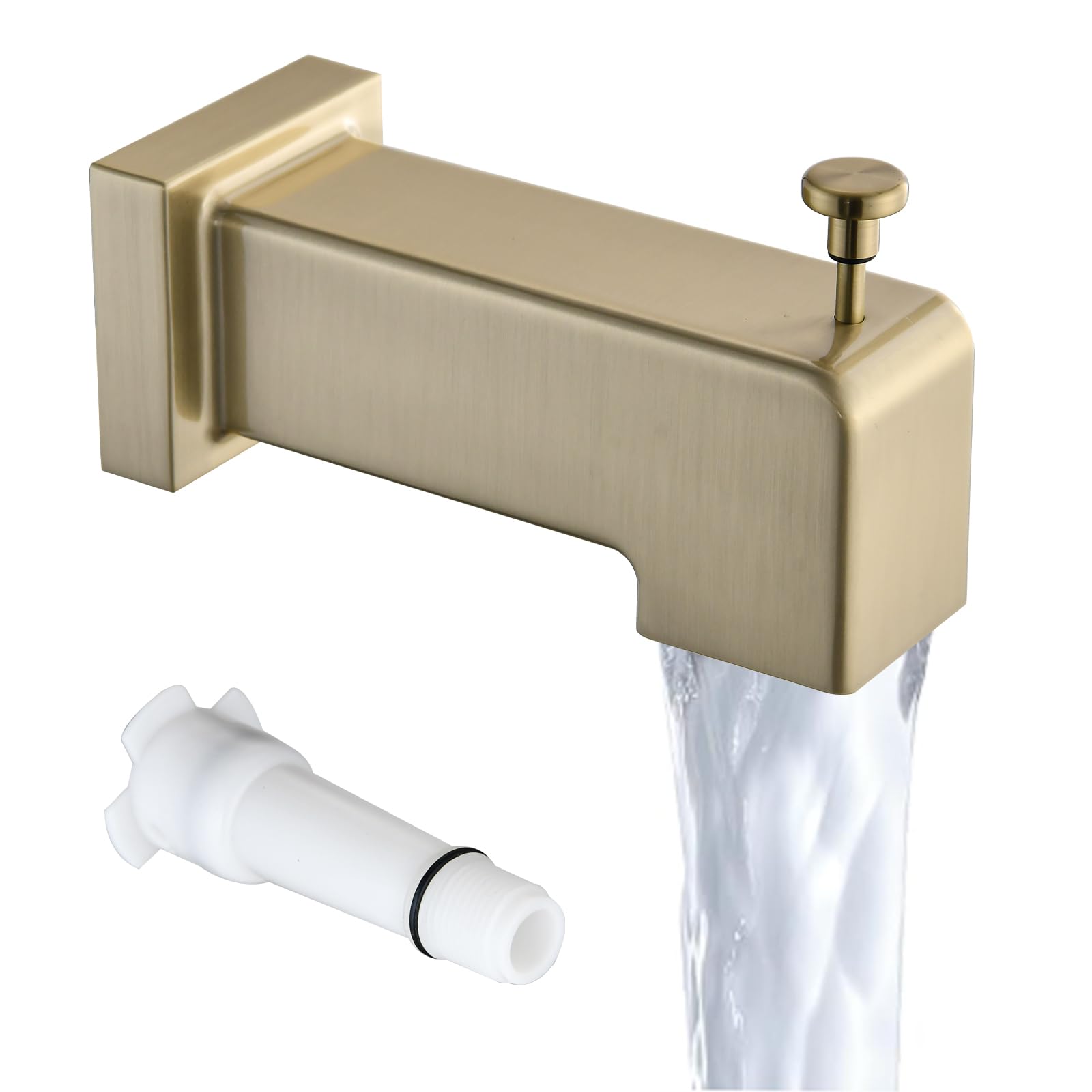 Photo 1 of YASINU Slip On Diverter Tub Spout - Brushed Gold