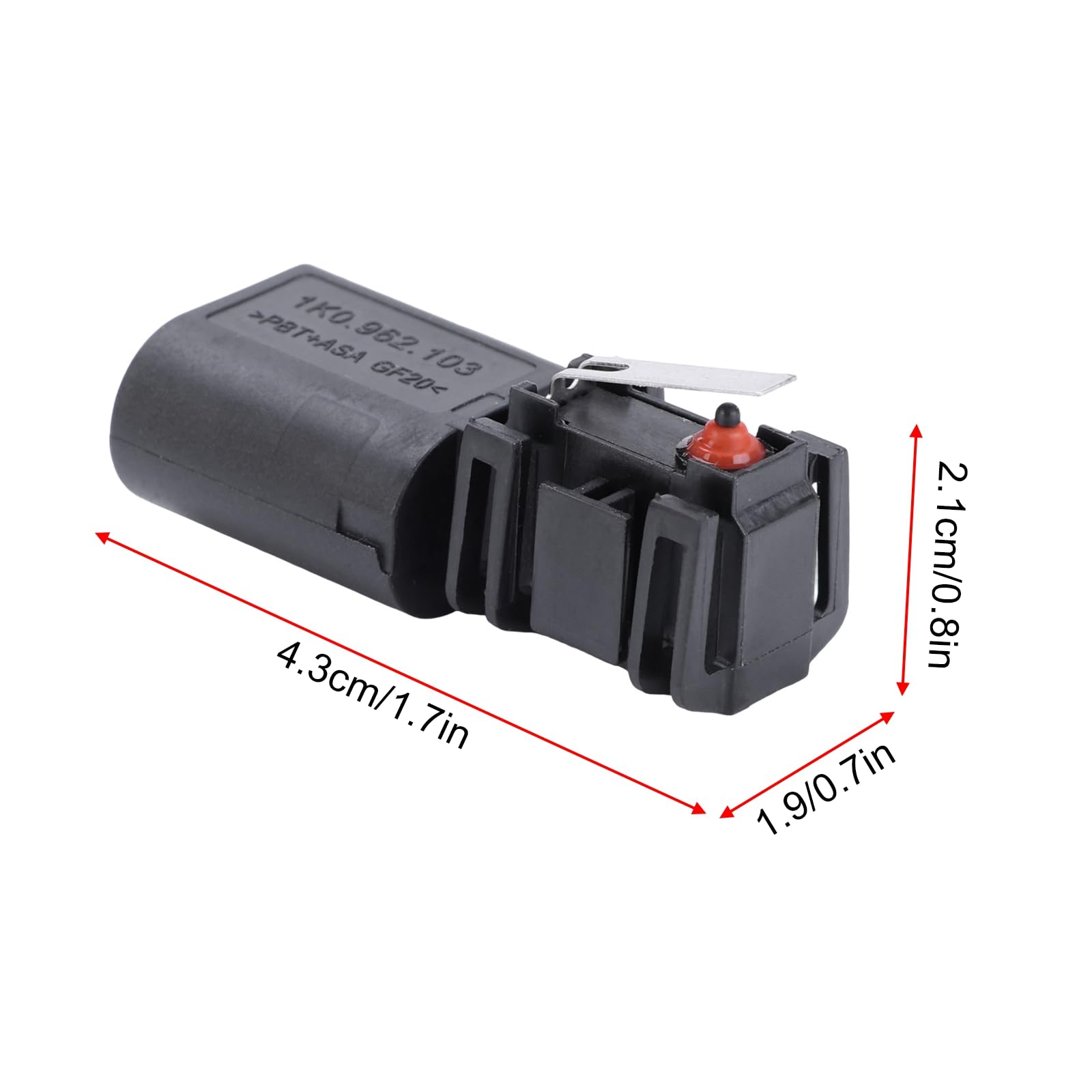 Microinterruptor de portón trasero compatible con Eos 2006-2008 sustituye a 1K0962103, 1K0 962 103