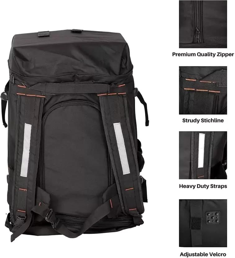 Image of SSBC 135 liters Delivery Bag for Courier Bike pickup Grocery /Courier /Logistic /E-Commerce /Food /Meals /Thalis /Lunch Boxes Multipurpose Comfortable Carriage Delivery Backpack Bag, Size 24 * 13 * 18 Inches