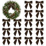 CRÉATIVITÉ FESTIVE BRICOLAGE : Libérez votre créativité avec nos nœuds en ruban de velours vintage. Que ce soit pour la création de cartes de Noël faites main, la décoration de cadeaux de mariage ou l'ajout d'une touche élégante aux centres de table des fêtes, ces nœuds sont assez polyvalents pour tout projet créatif.