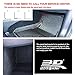 3D MAXpider Custom Fit KAGU Floor Mat (BLACK) for 2018-2019 TESLA MODEL 3 - 1ST ROW 2ND ROW