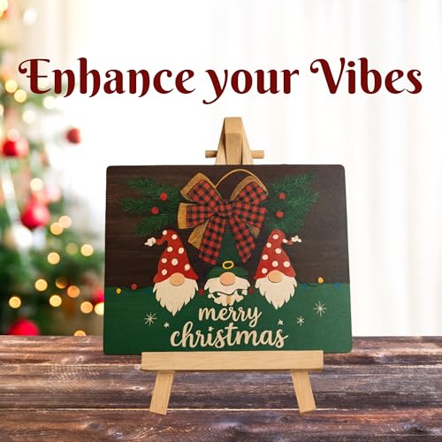 tinydabba Wooden Christmas Sign Plaque with Easel Stand by tinydabba - 4