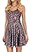 Fish Scale Mermaid Print Girl's Reversible Pleated Dresses for Party Rainbow XL