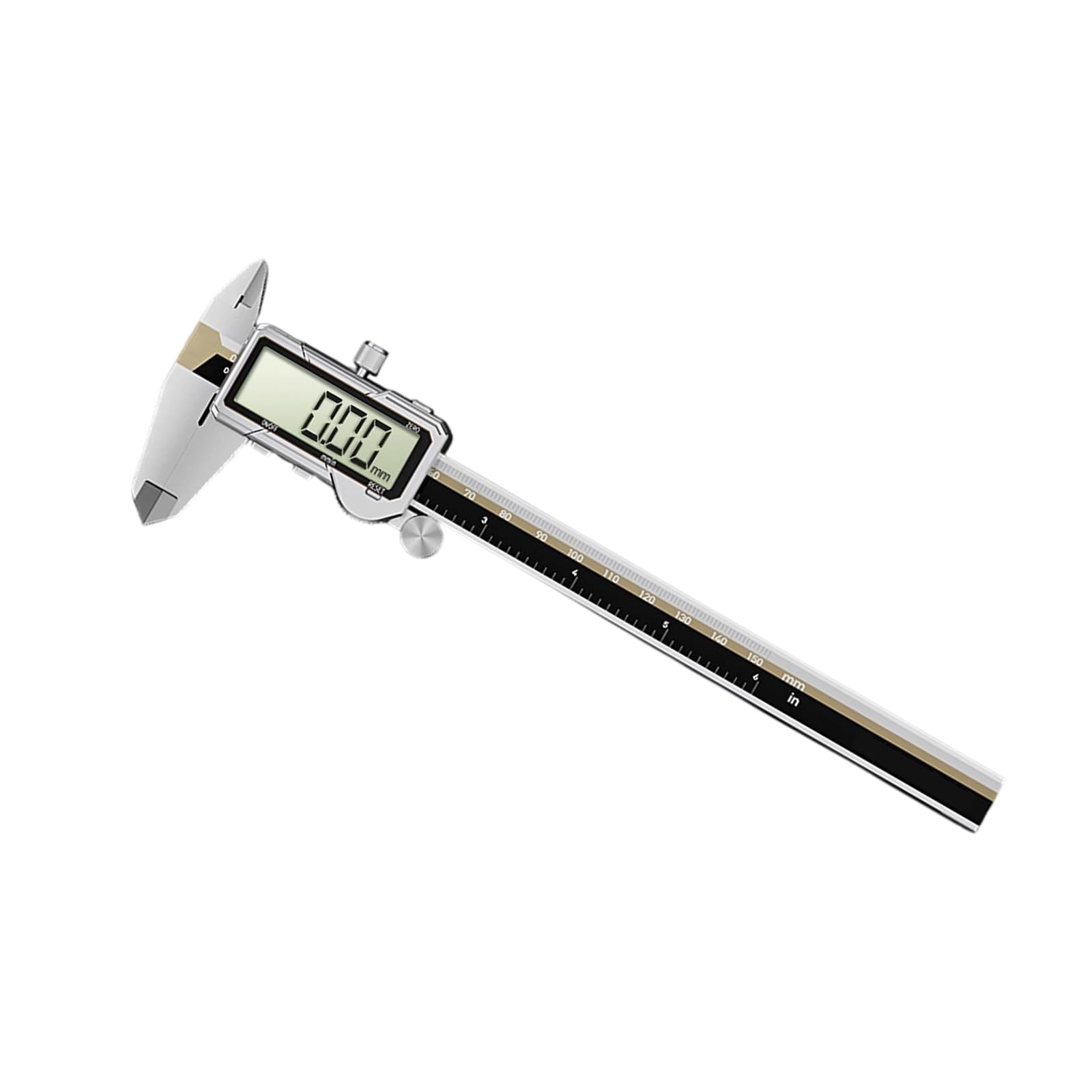 Calibrador digital de 150 mm con pantalla LCD, recargable, carga USB, multiusos, para mediciones precisas, herramienta profesional de medición exterior