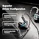 LINSOUL ZiiGaat Luna 6BA HiFi In-Ear-Monitor, Studio IEM Kopfhörer für Bühnenauftritte mit Schneller Ansprache, Breiter Klangbühne, Referenzklarer Wiedergabe und Abnehmbarem Versilbertem OFC-Kabel