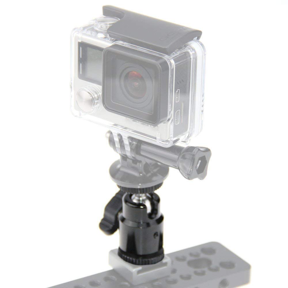CAMVATE 1/4 Mini tête à rotule Flash Hot Shoe Support à vis for Trépied pour Appareil Photo