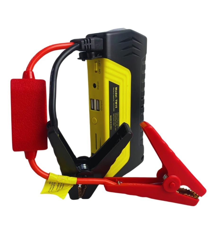 Avviatore Batteria Auto 600A Portatile Jump Starter Avviatore di Emergenza 16800 mAh Motori Fino a 5L Benzina 3L Diesel 12V Booster Avviamento Auto con Torcia LED Doppia USB con Accessori