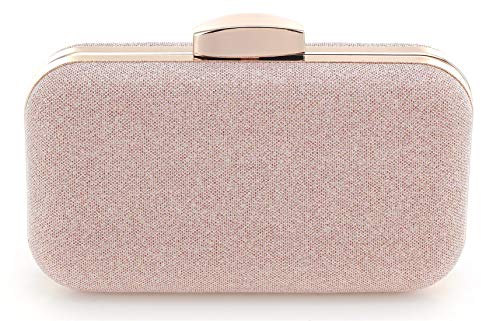 INOVERA (LABEL) Women's Glitter Floral Rhinestone Beaded Evening Party Clutch Wedding Bag Wallet - Image 4