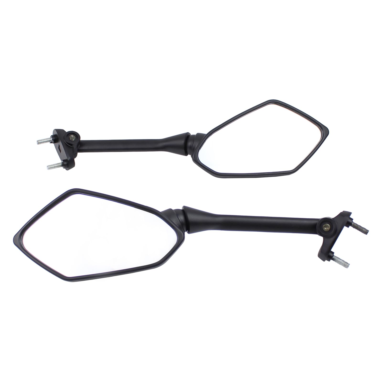 Rückspiegel Spiegel Rückansicht Seitenspiegel Motorradspiegel Motorrad Verkleidungsspiegel Lenkerspiegel schwarz vorne links und rechts für Kawasaki ER6F ER6N ER 6F ER 6N ER-6F ER-6N ABS 2009-2011