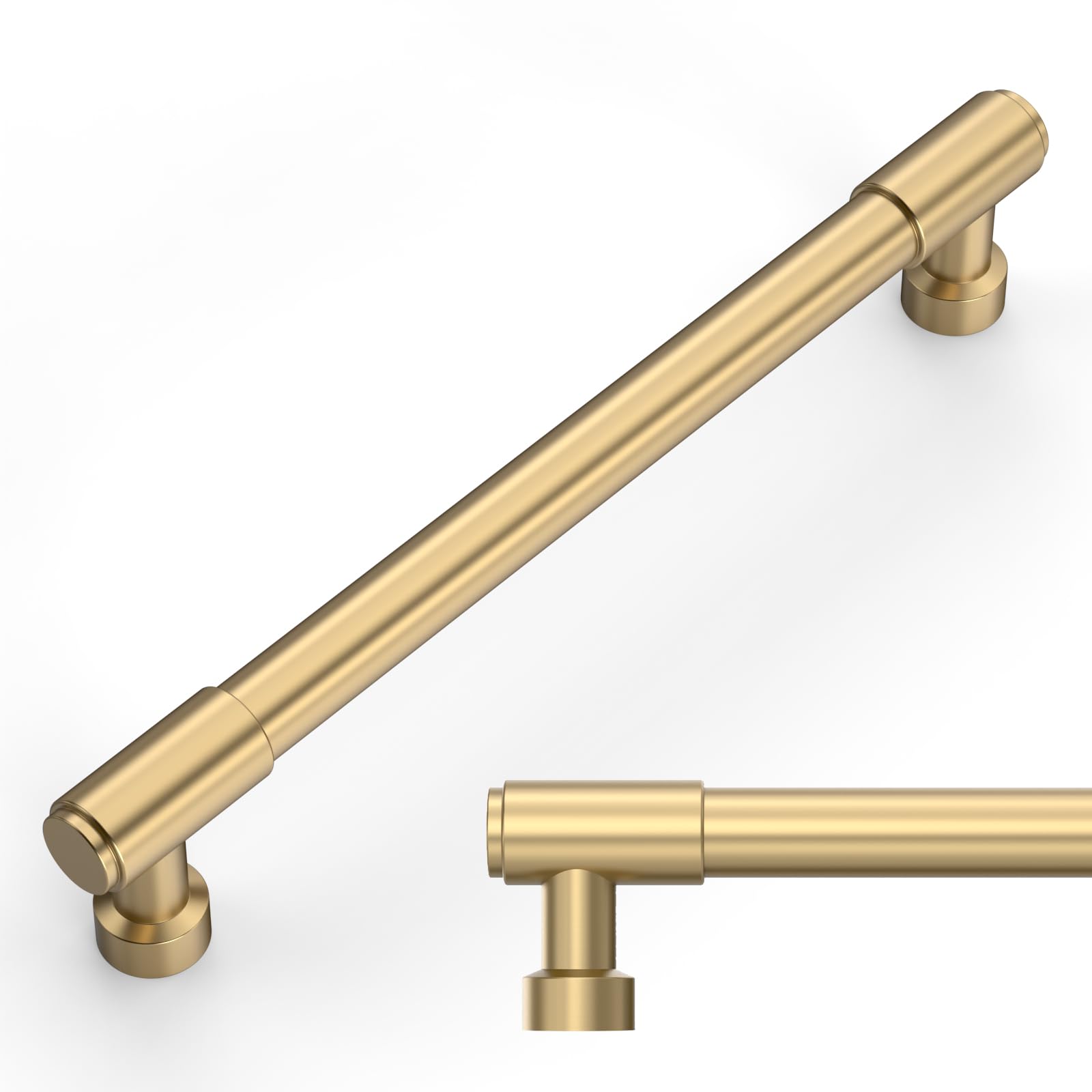 Amerdeco 10 Pack Champagne Bronze Cabinet Pulls 5 Inch(128mm) Hole Center Drawer Pulls Cabinet Hardware Kitchen Cabinet Handles for Bathroom ZH0075 — Amazon image 9
