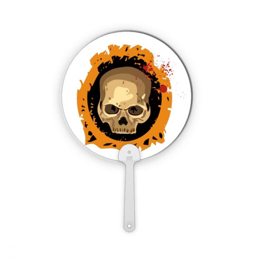 Décoration Halloween rond réaliste en plastique taille L pour ambiance festive