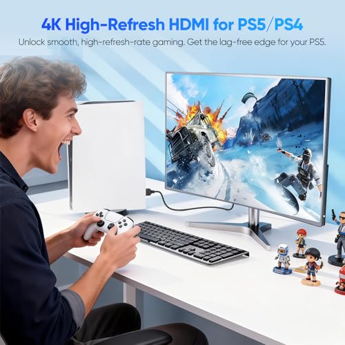 Cable HDMI 3.3ft con conectores resistentes y transmisión de vídeo fluida 4