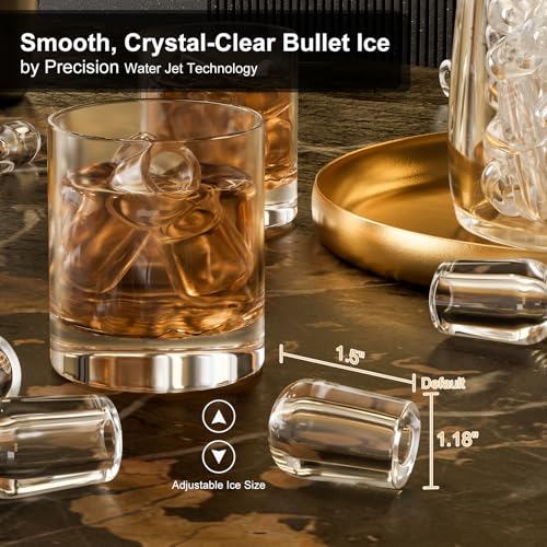 Image of COTLIN 15 inch W Under Counter Ice Maker with Spray Technology & Gravity Drain